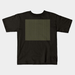 Lemon Yellow Polka Dot Pattern Kids T-Shirt